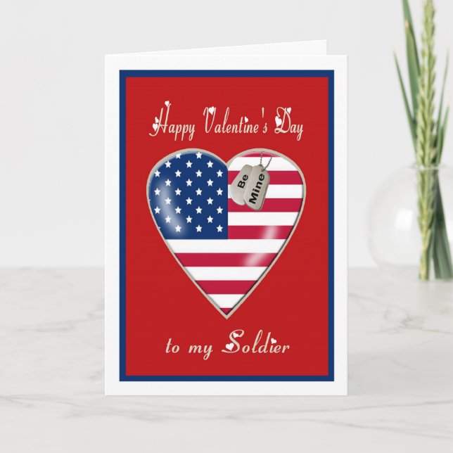 Military Valentine's Day Card to my Soldier (Front)