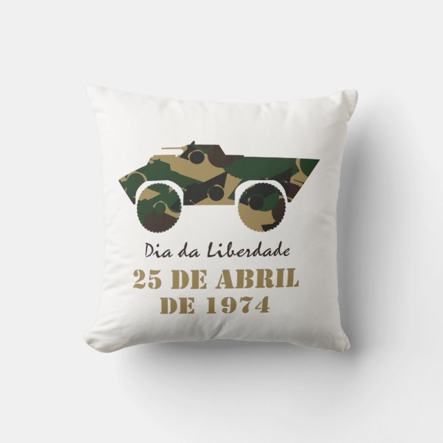Military vehicle symbol of 25 April Revolution Cushion (Front)