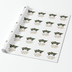 Military vehicle symbol of 25 April Revolution Wrapping Paper