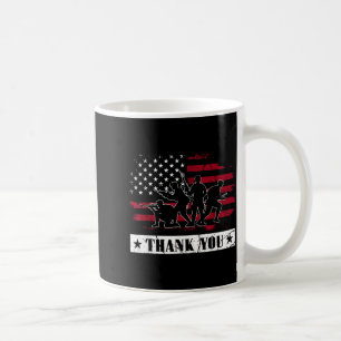 Military Veteran American Flag Thank Memorial Day Coffee Mug