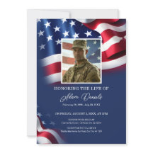 Military Veteran Celebration Of Life, USA flag