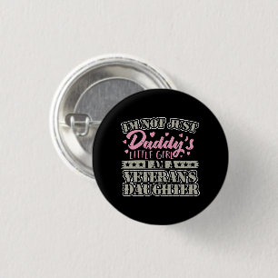 Military Veteran Daughter - Daddy's Little Girl 3 Cm Round Badge