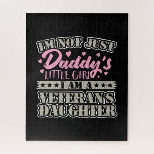 Military Veteran Daughter - Daddy's Little Girl Jigsaw Puzzle