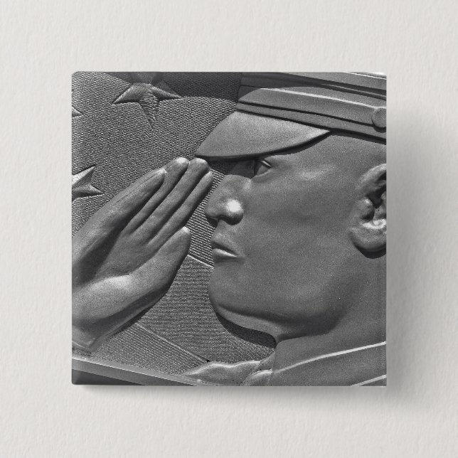 Military Veteran Hero Honour 15 Cm Square Badge (Front)