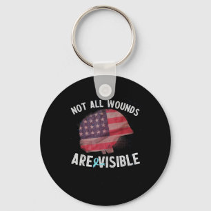 Military Veteran Post Traumatic Ptsd Mental Health Key Ring