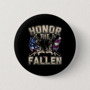 Military Veteran Soldier American Flag Trump Gift 6 Cm Round Badge
