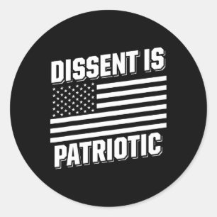 Military Veterans Against Trump Dissent Usa Electi Classic Round Sticker