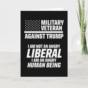 Military Veterans Against Trump Liberal Usa Electi Card