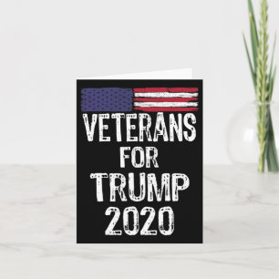 Military Veterans For Trump 2020 Election Anti Joe Card