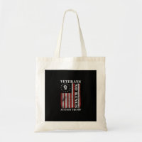 Military Veterans Protest USA Flag No Kings Americ