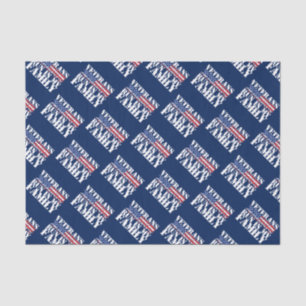 Military Veterans Run in My Family - Running Tissue Paper