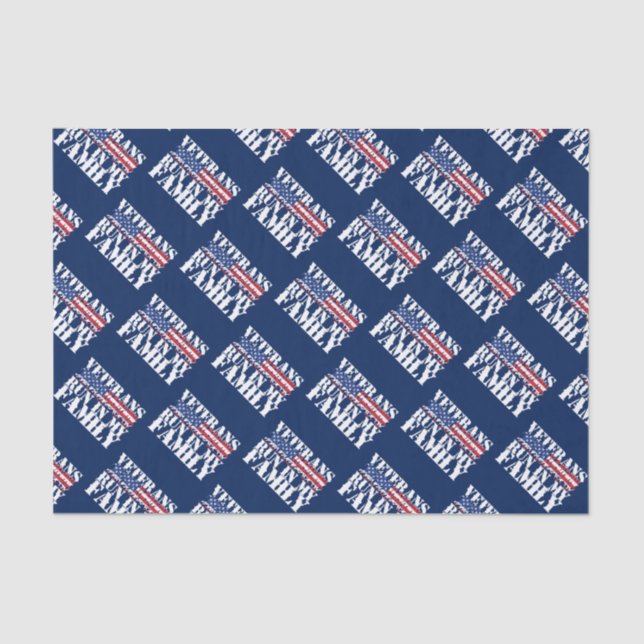 Military Veterans Run in My Family - Running Tissue Paper (Front)