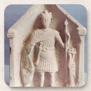 Military votive tablet, found at Bisley, Roman (st Coaster