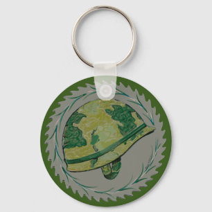 Military War Helmet Key Ring