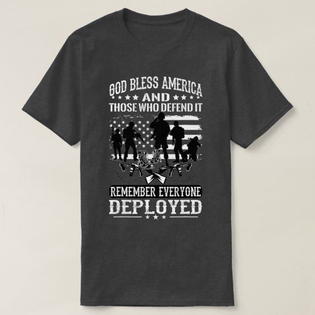 Military Wear Red On Fridays Until They All Come H T-Shirt (Design Front)