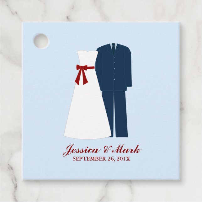 Military Wedding Favour Tags (Front)
