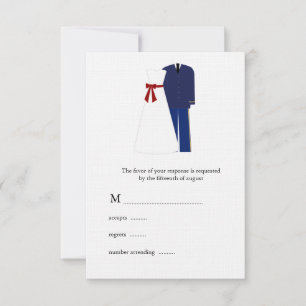 Military Wedding RSVP Cards