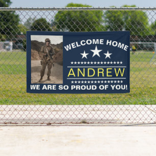 Military Welcome Home Banner - Army National Guard