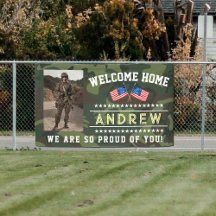 Military Welcome Home Banner - Army National Guard