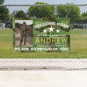 Military Welcome Home Banner - Army National Guard