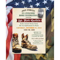Military Welcome Home Celebration Invitation