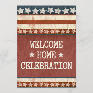 Military Welcome Home Party Custom Photo Invitation