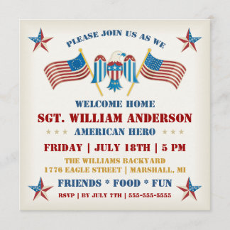 Military Welcome Home Party Invitation