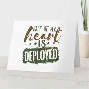 Military Wife Half of My Heart is Deployed Card