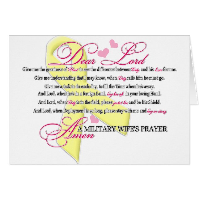 Military Wifes Prayer (Front Horizontal)