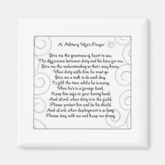 military wifes prayer magnet