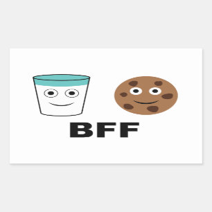 Milk and Cookie-Best Friends Forever Rectangular Sticker