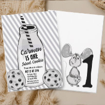 Milk and Cookie Mouse First Birthday