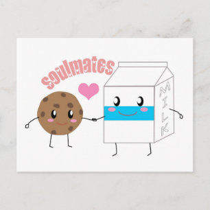 Milk and Cookie Postcard