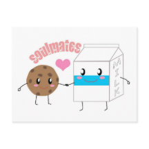 Milk and Cookie Postcard