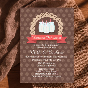 Milk and Cookies Baby Shower Invitation