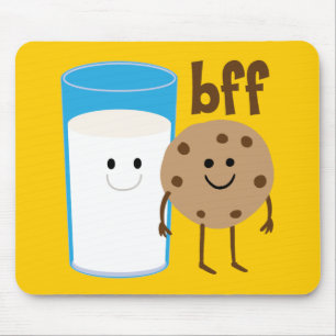 Milk And Cookies BFF Mouse Pad