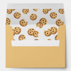 Milk and Cookies Birthday Party Envelope   Chocola