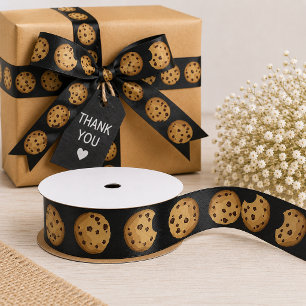 Milk and Cookies Birthday Satin Ribbon Chocolate
