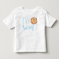Milk and Cookies blue 2nd Birthday two sweet