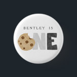 Milk and Cookies First Birthday 3 Cm Round Badge<br><div class="desc">Milk and Cookies First Birthday Button</div>