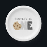 Milk and Cookies First Birthday Paper Plate<br><div class="desc">Milk and Cookies First Birthday Paper Plate</div>