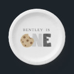 Milk and Cookies First Birthday Paper Plate<br><div class="desc">Milk and Cookies First Birthday Paper Plate</div>