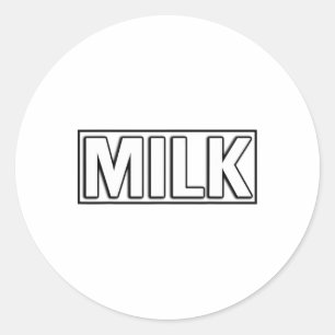 Milk And Cookies Funny Matching Couples Halloween Classic Round Sticker
