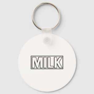 Milk And Cookies Funny Matching Couples Halloween Key Ring