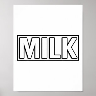 Milk And Cookies Funny Matching Couples Halloween Poster