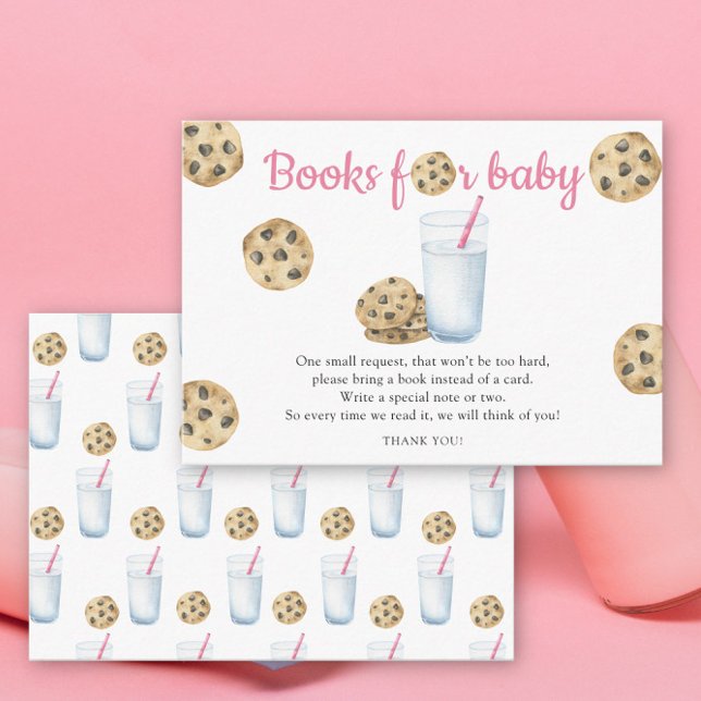 Milk and cookies girl books for baby enclosure card (Creator Uploaded)