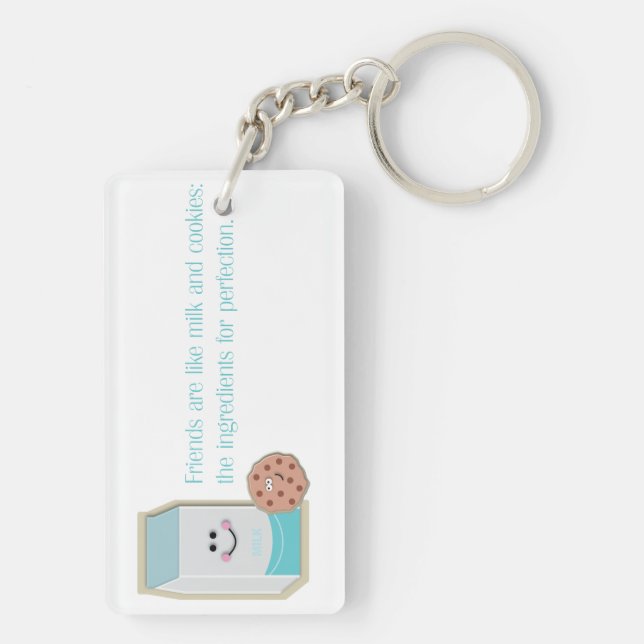 Milk and Cookies Key Ring (Back)