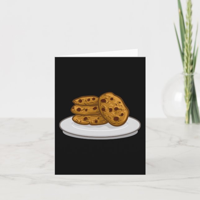 Milk and Cookies Outfit Matching Halloween Cookie  Card (Front)