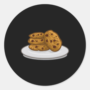 Milk and Cookies Outfit Matching Halloween Cookie  Classic Round Sticker