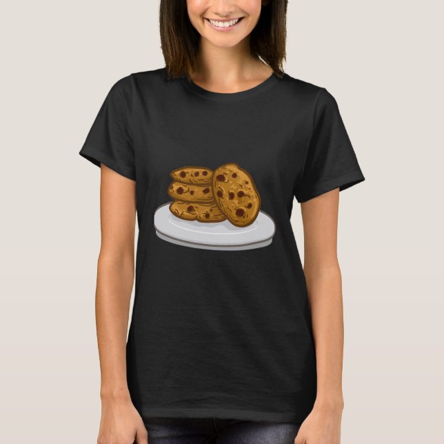 Milk and Cookies Outfit Matching Halloween Cookie  T-Shirt (Front)